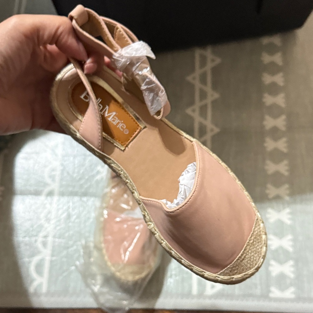 Bella Marie Blush Espadrille Flats